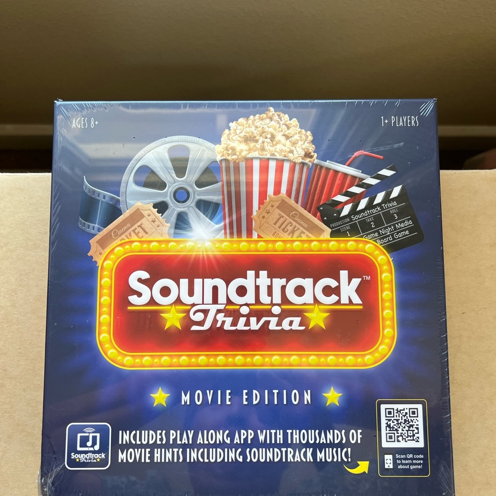 Soundtrack Trivia Movie Edition Board Game/Card Game Ages 8+ Sealed NEW